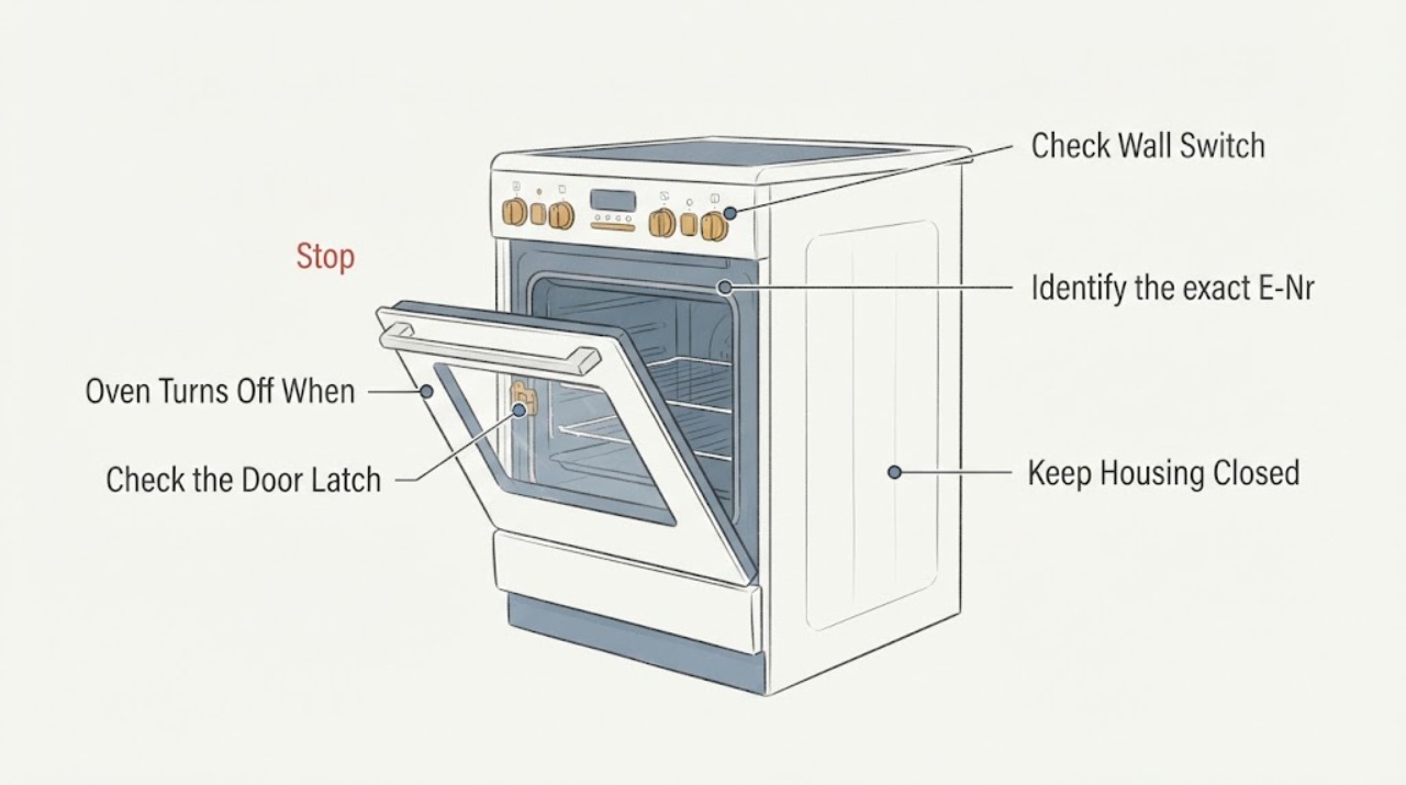 Oven Turns Off When