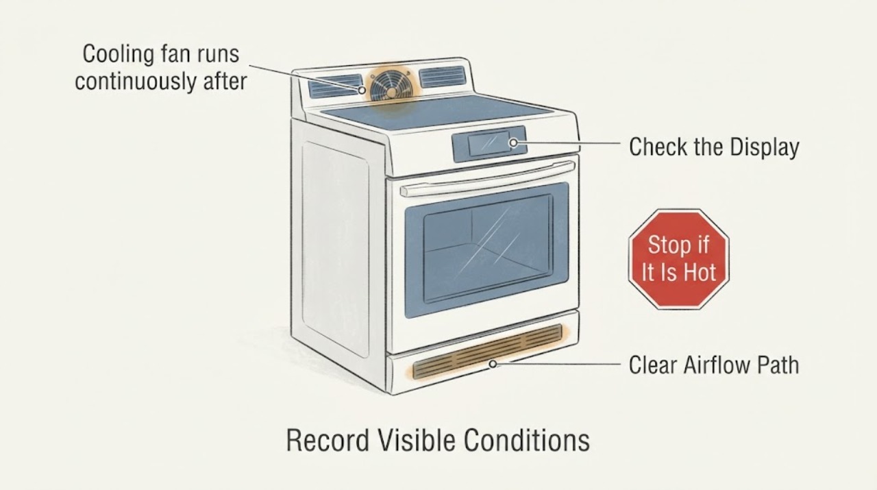 Cooling fan runs continuously after