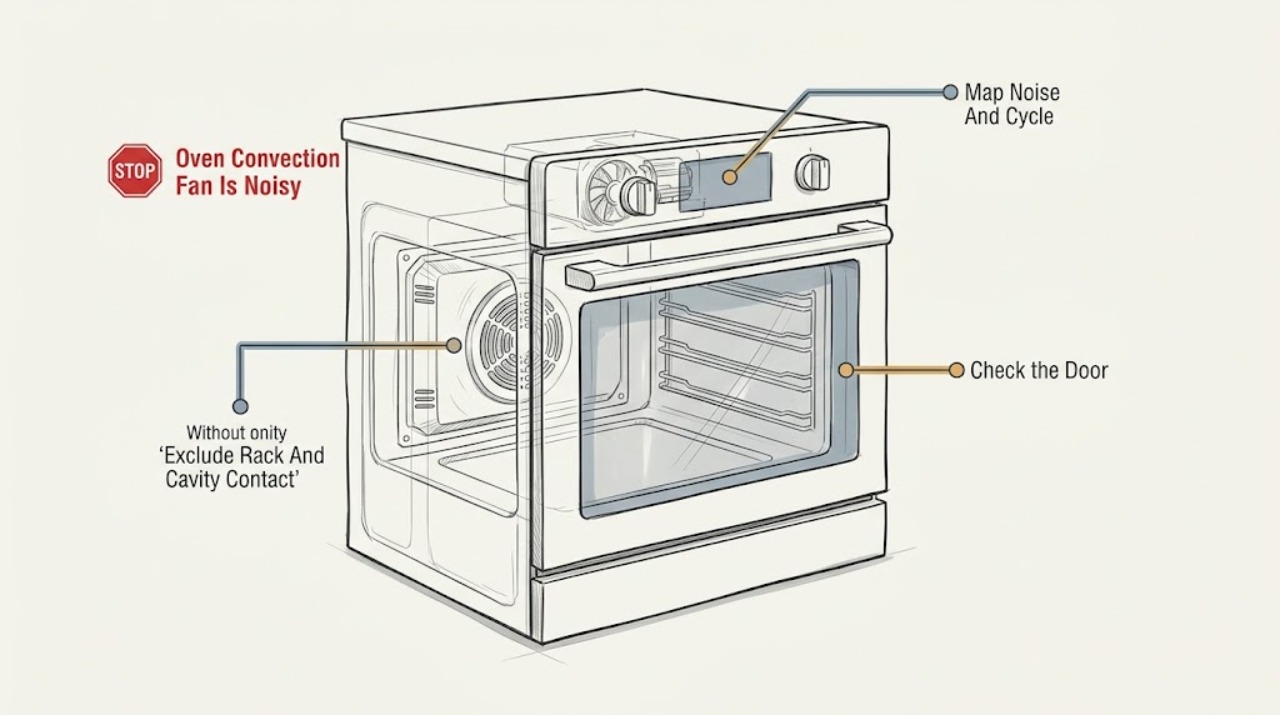 Oven Convection Fan Is Noisy