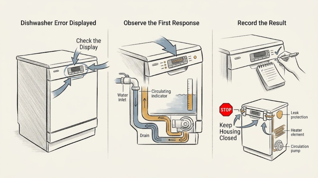 Dishwasher Error Displayed
