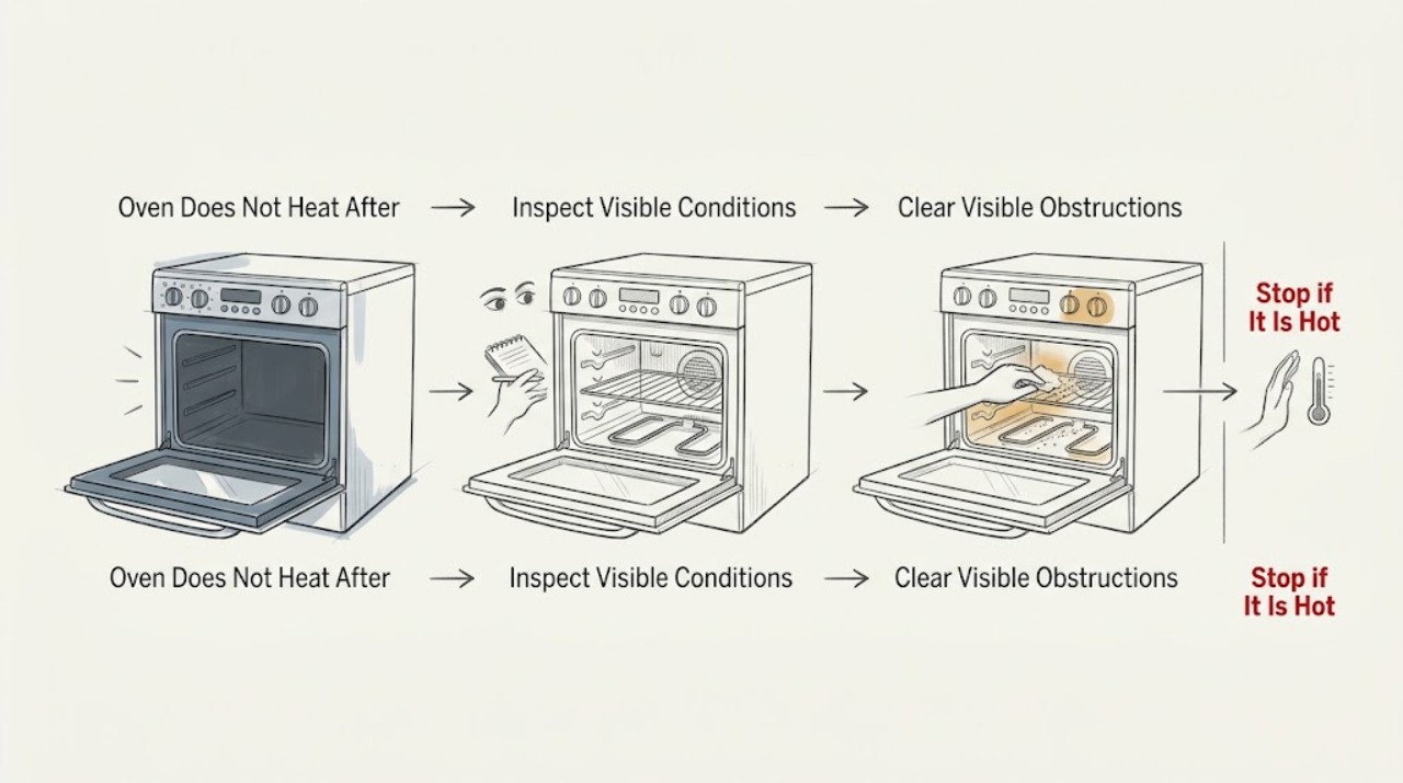 Oven Does Not Heat After