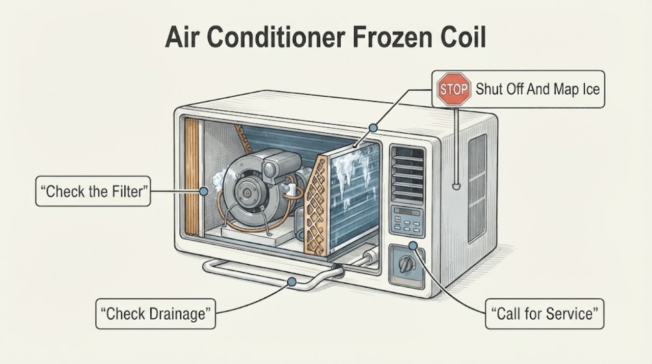 Air Conditioner Frozen Coil