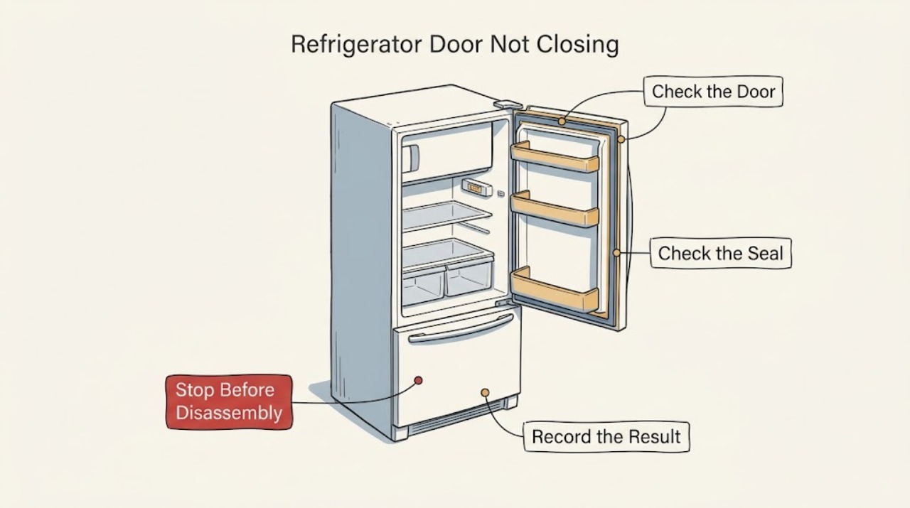 Refrigerator Door Not Closing