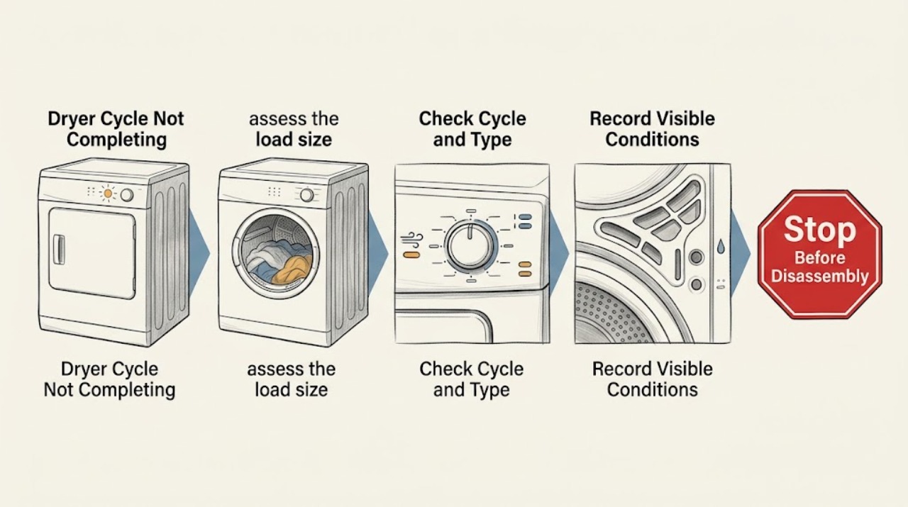 Dryer Cycle Not Completing