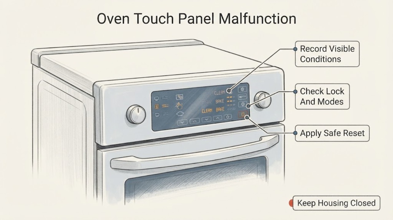 Oven Touch Panel Malfunction |