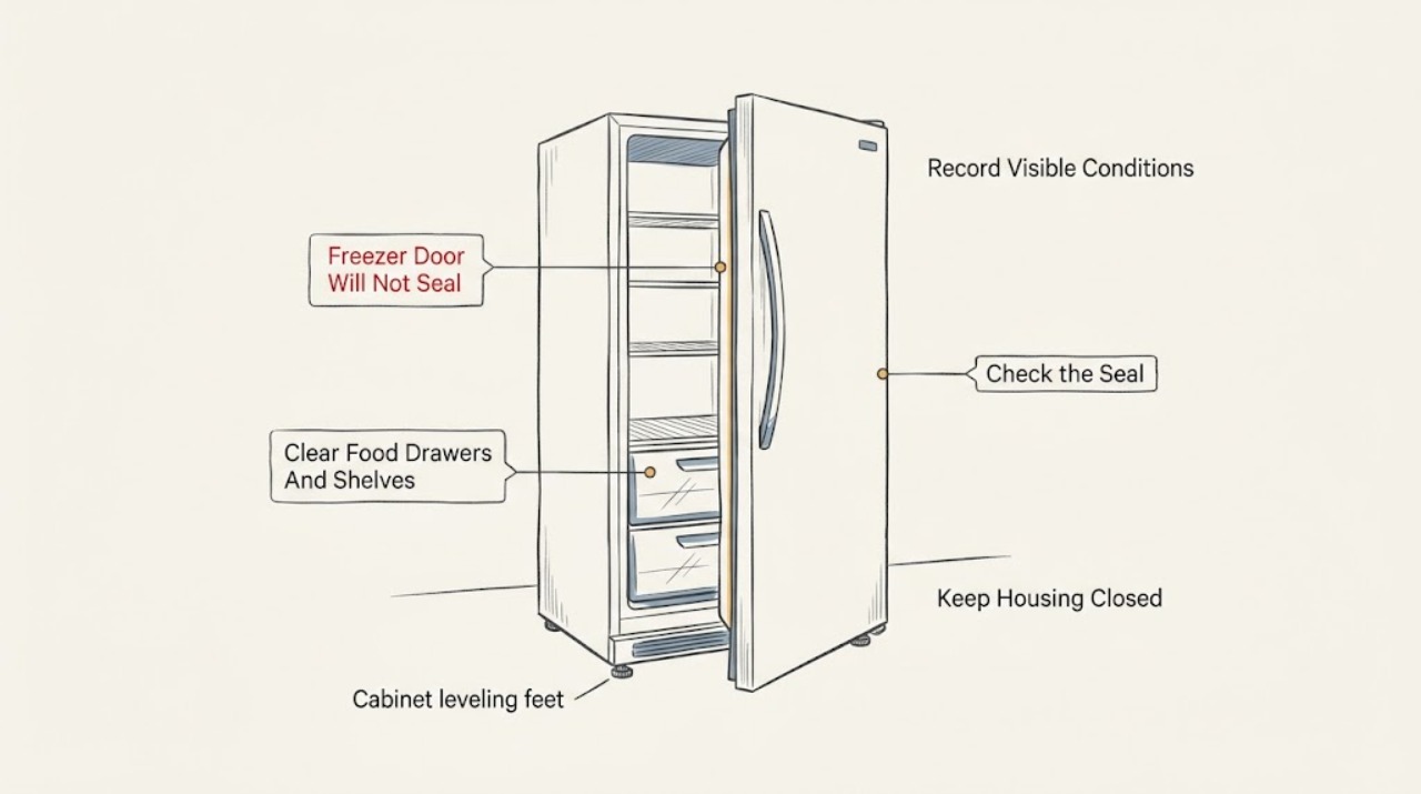 Freezer Door Will Not Seal