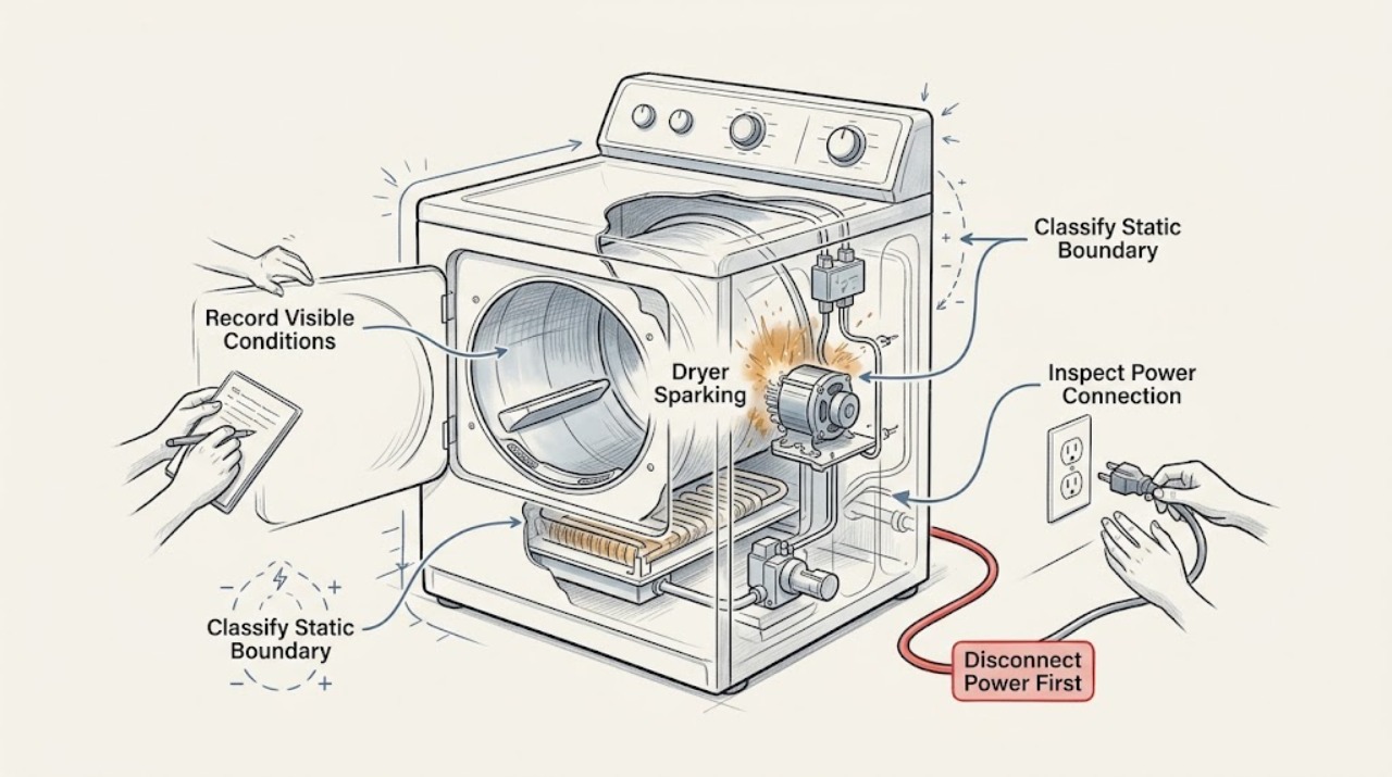 Dryer Sparking