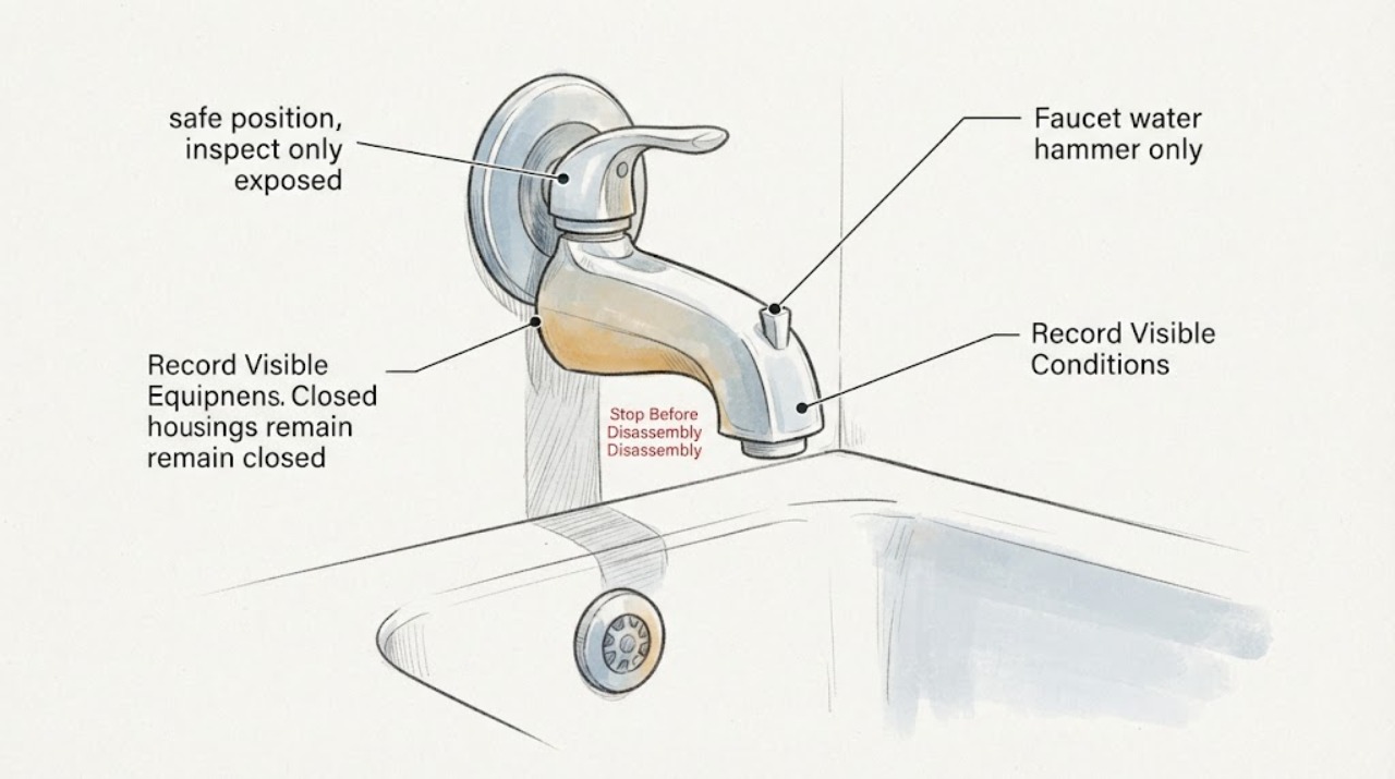 Faucet water hammer only