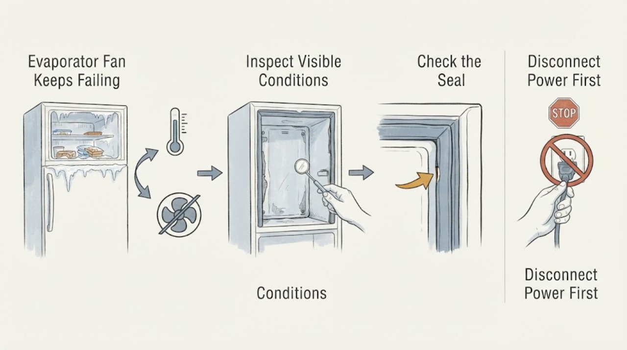 Evaporator Fan Keeps Failing