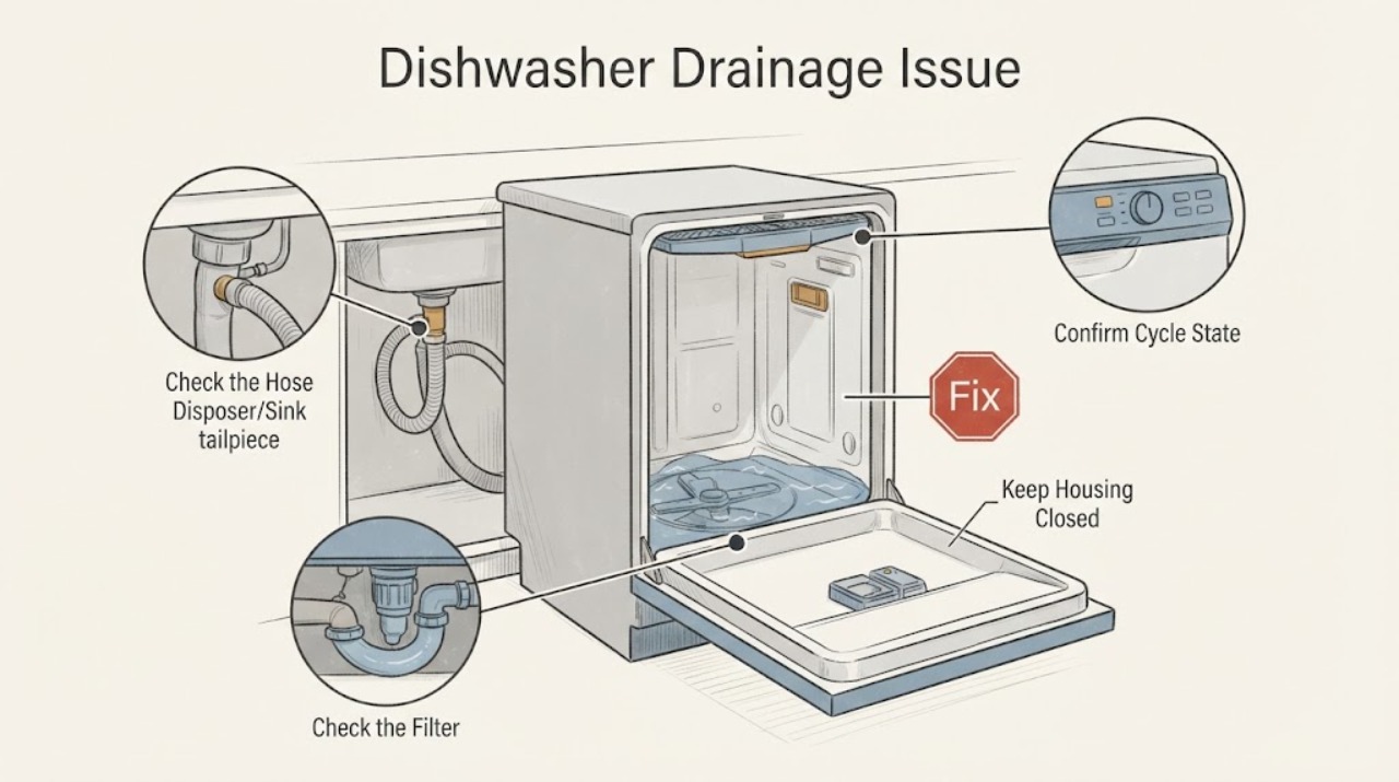 Dishwasher Drainage Issue | Fix