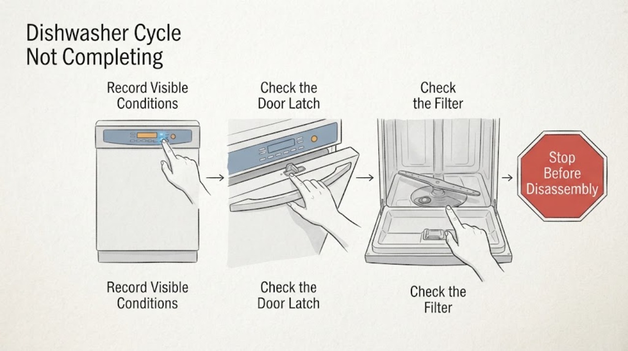 Dishwasher Cycle Not Completing
