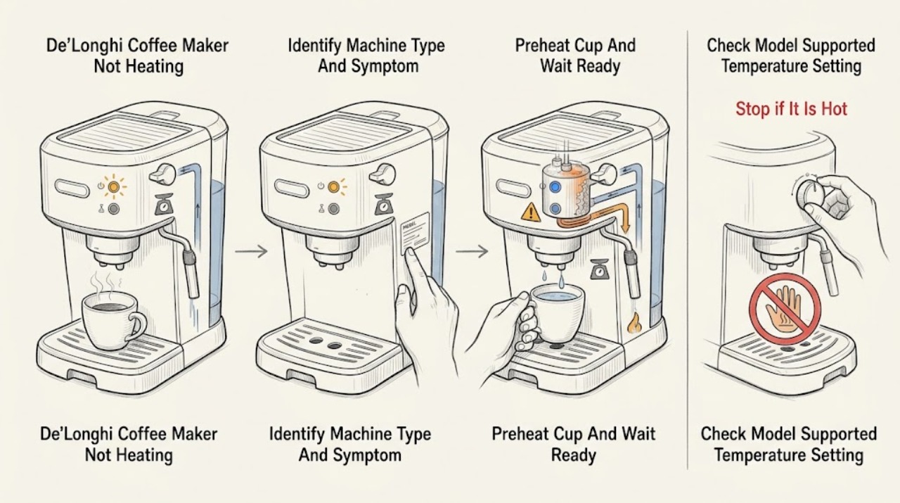 De'Longhi Coffee Maker Not Heating