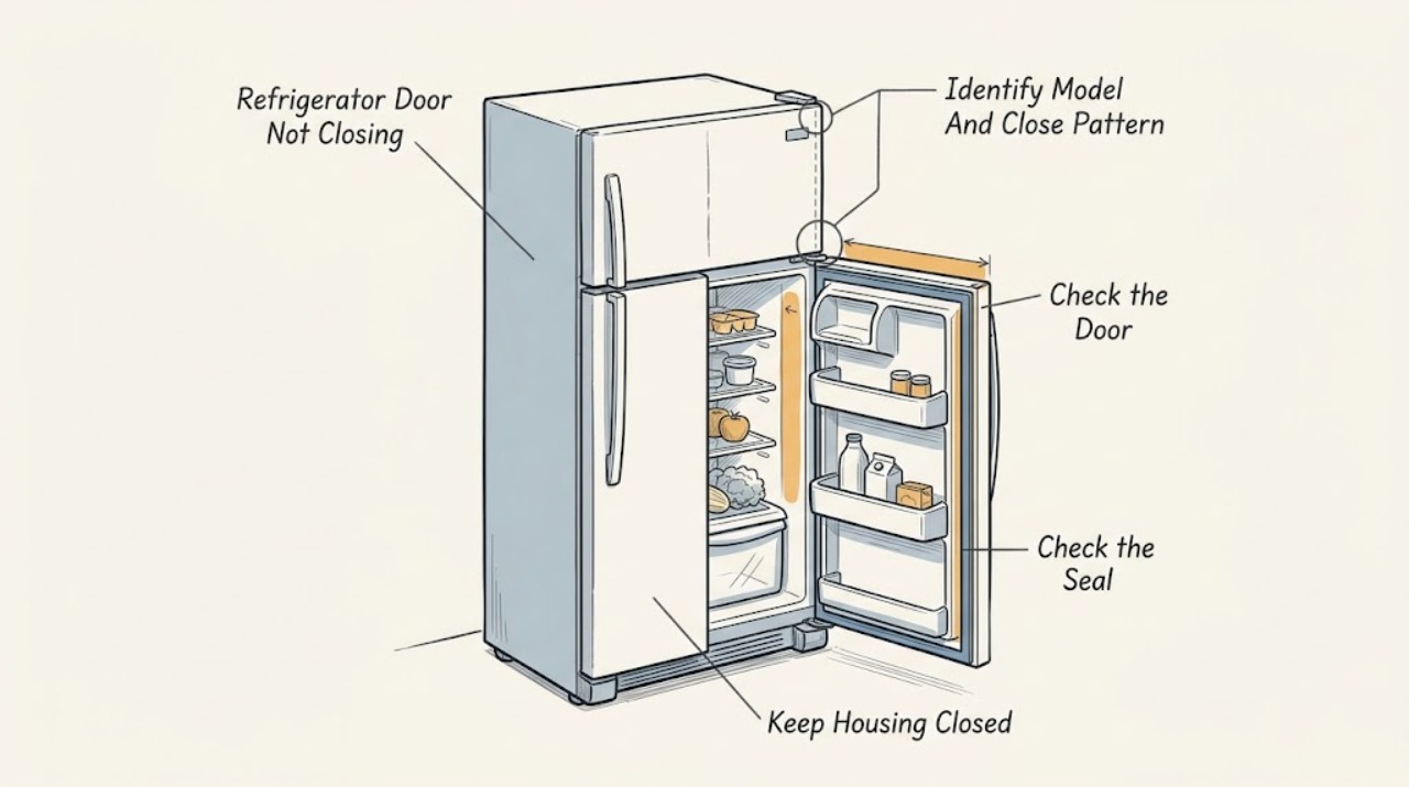 Refrigerator Door Not Closing