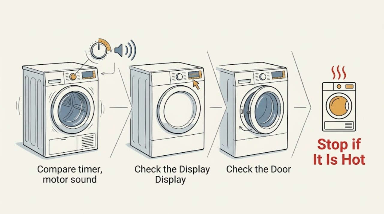 Dryer drum not tumbling