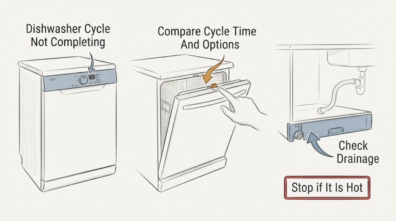 Dishwasher Cycle Not Completing