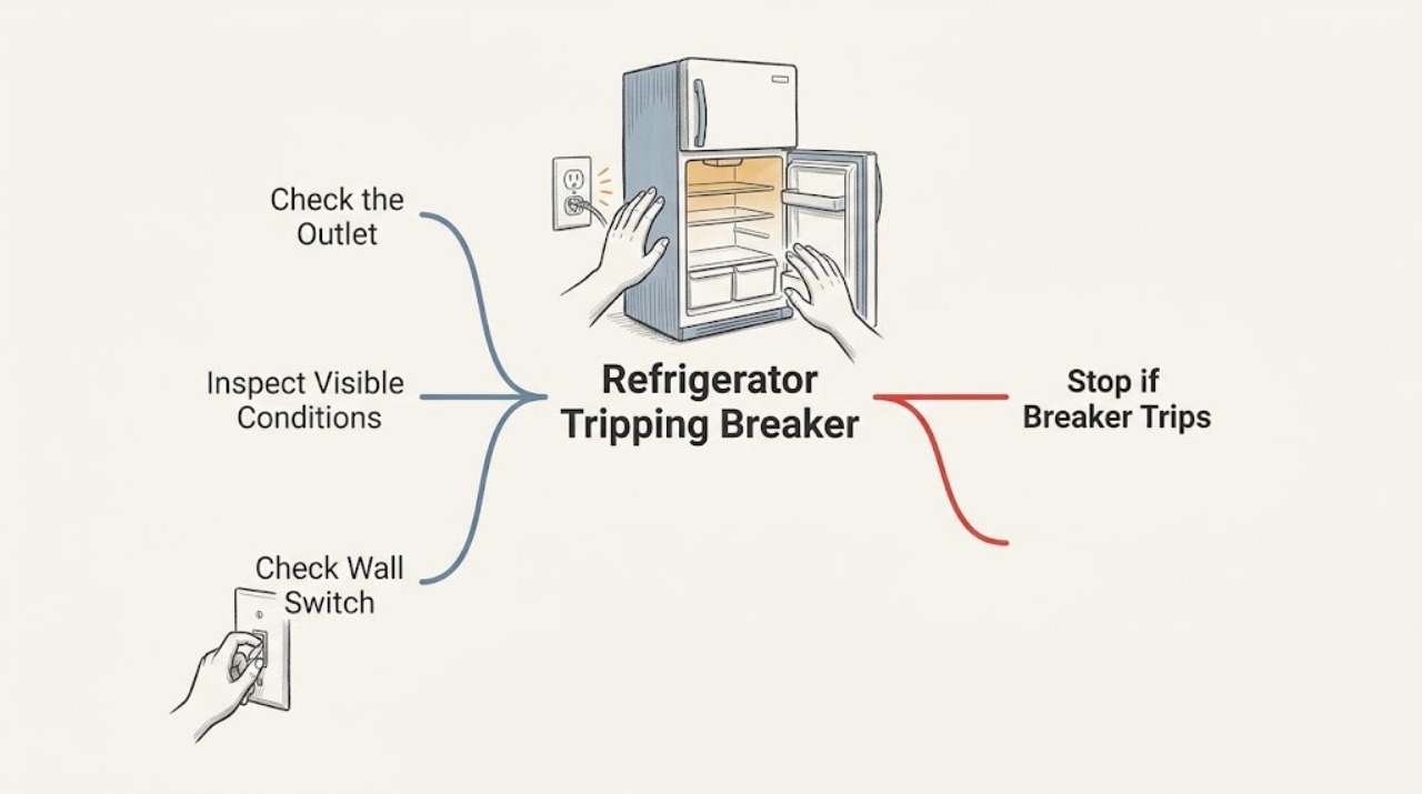 Refrigerator Tripping Breaker
