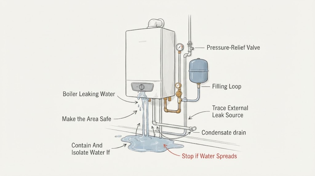 Boiler Leaking Water