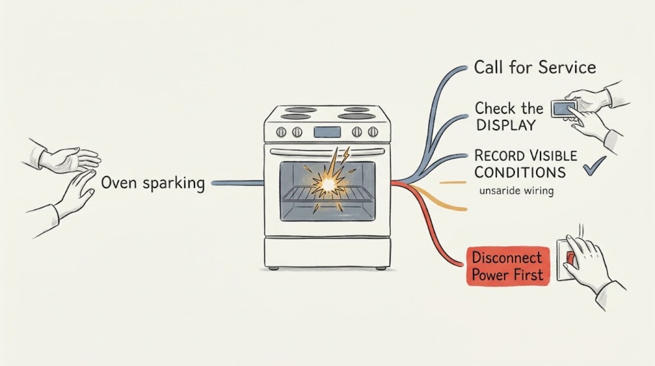 Oven sparking