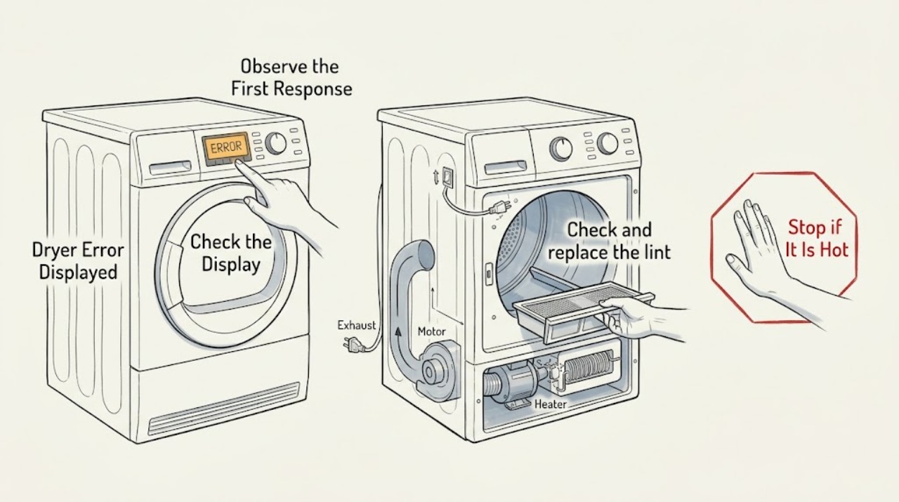 Dryer Error Displayed
