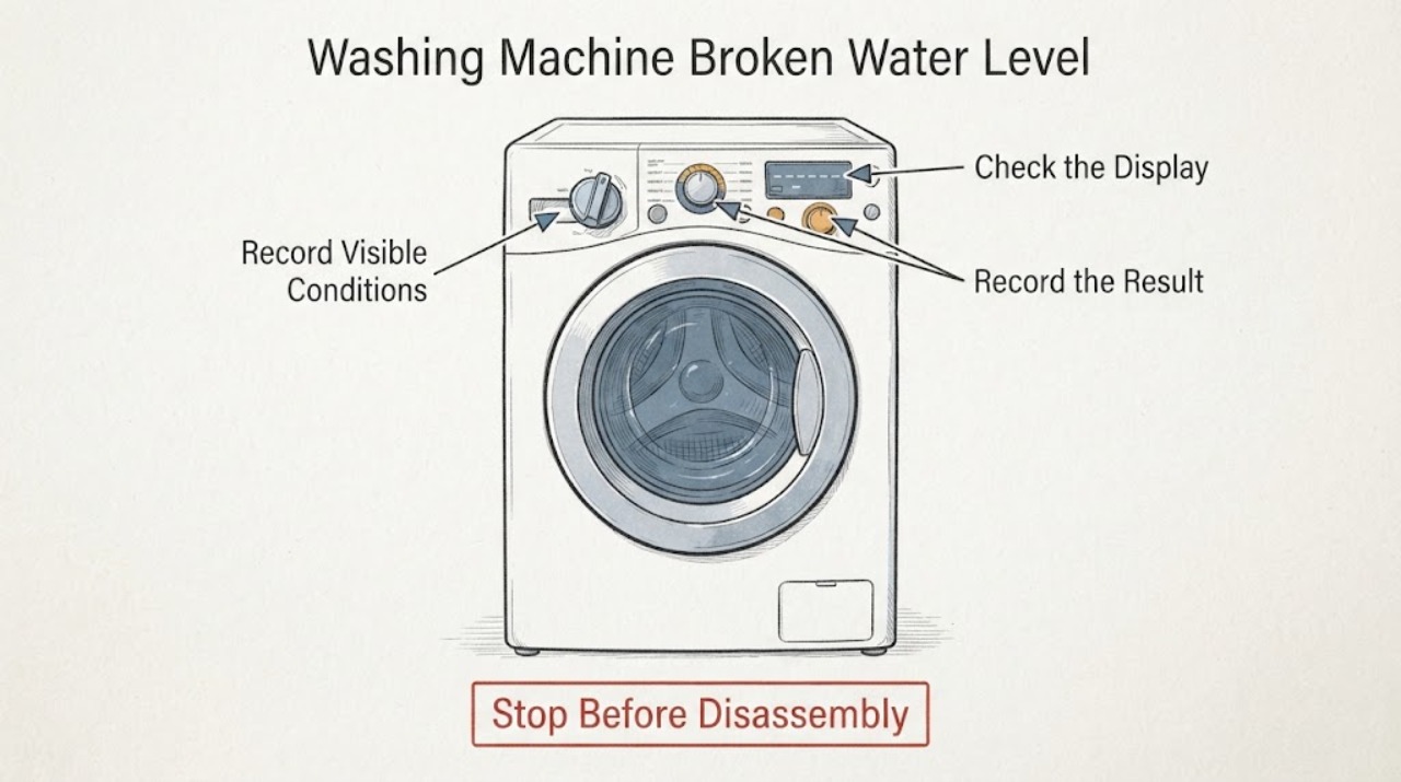 Washing Machine Broken Water Level