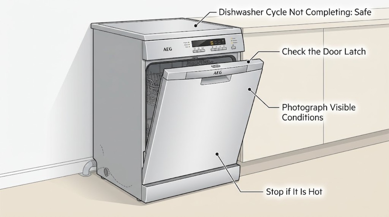 Dishwasher Cycle Not Completing: Safe