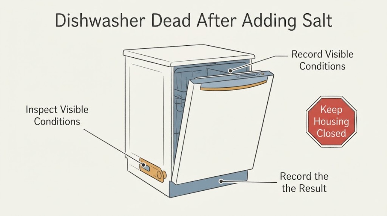 Dishwasher Dead After Adding Salt