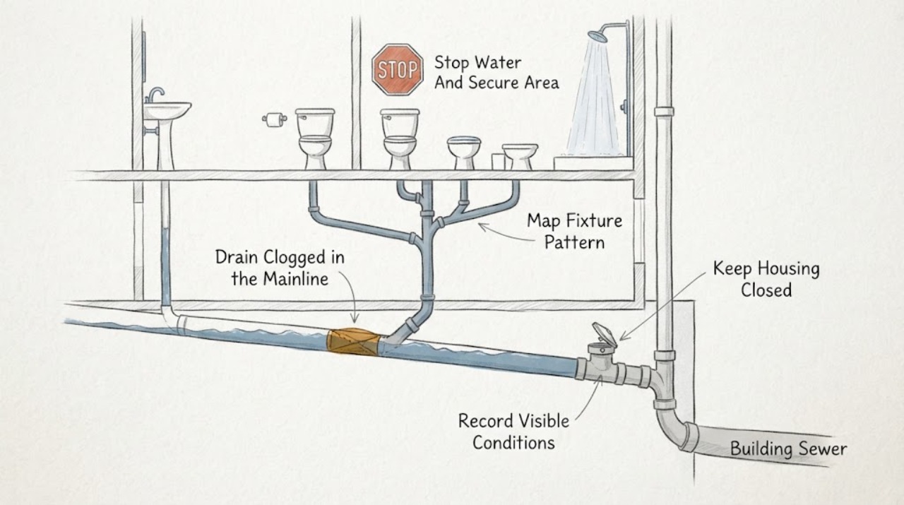 Drain Clogged in the Mainline