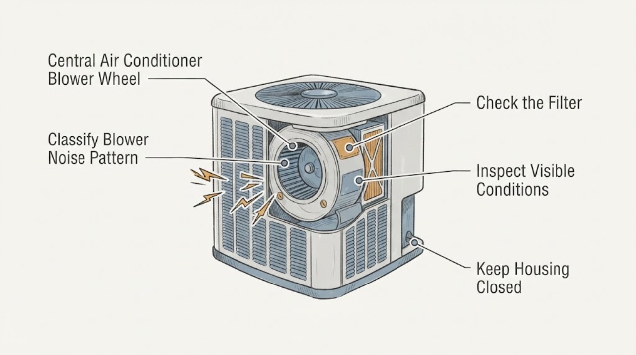 Central Air Conditioner Blower Wheel