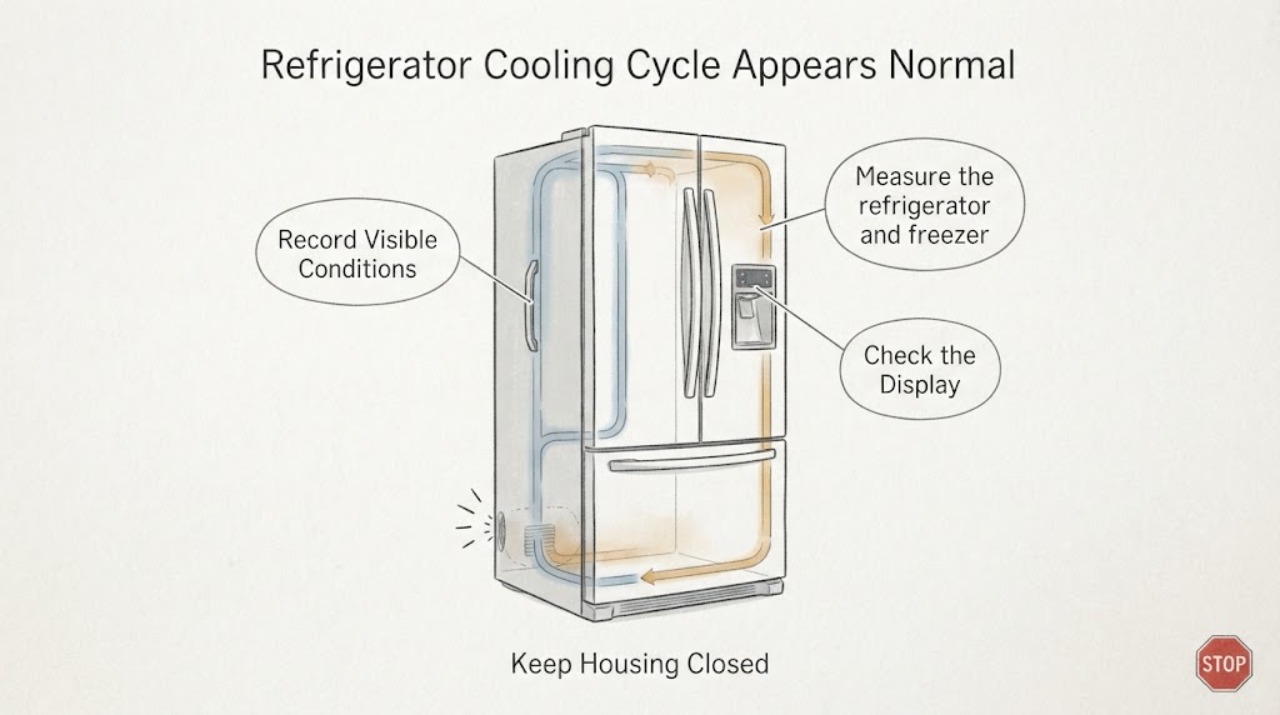 Refrigerator Cooling Cycle Appears Normal