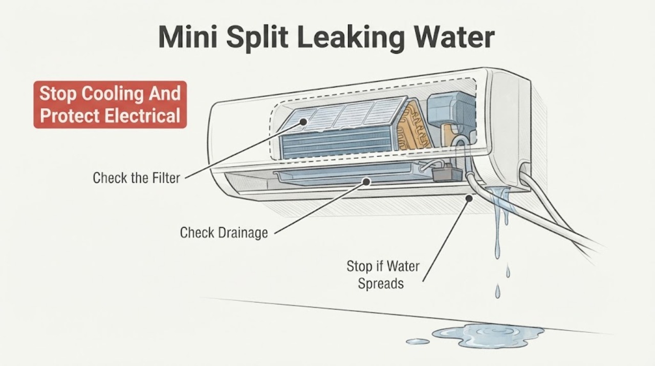 Mini Split Leaking Water