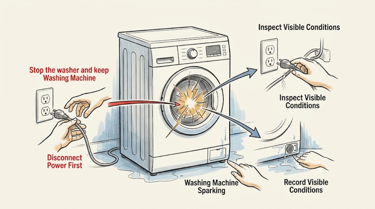 Washing Machine Sparking