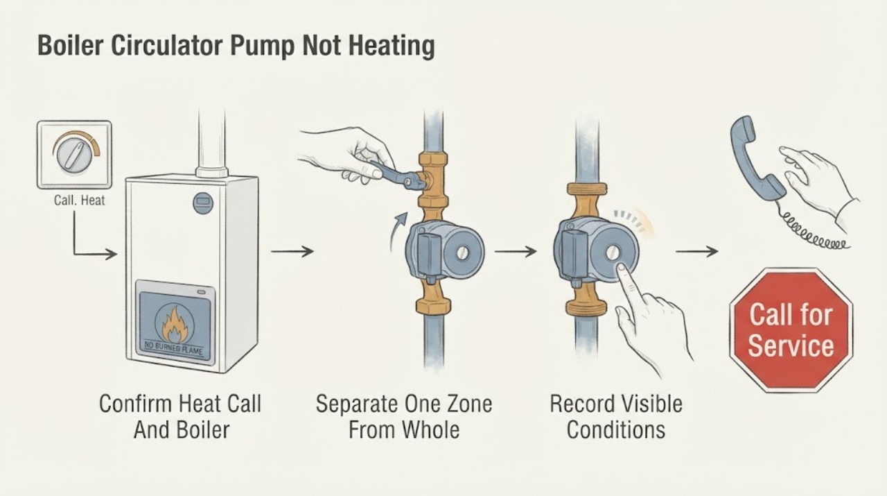 Boiler Circulator Pump Not Heating
