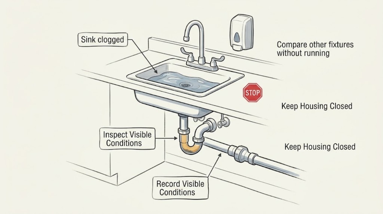 Sink clogged