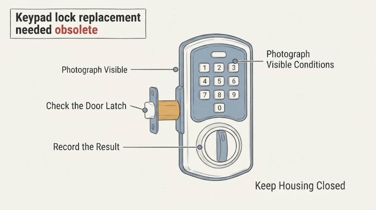 Keypad lock replacement needed obsolete