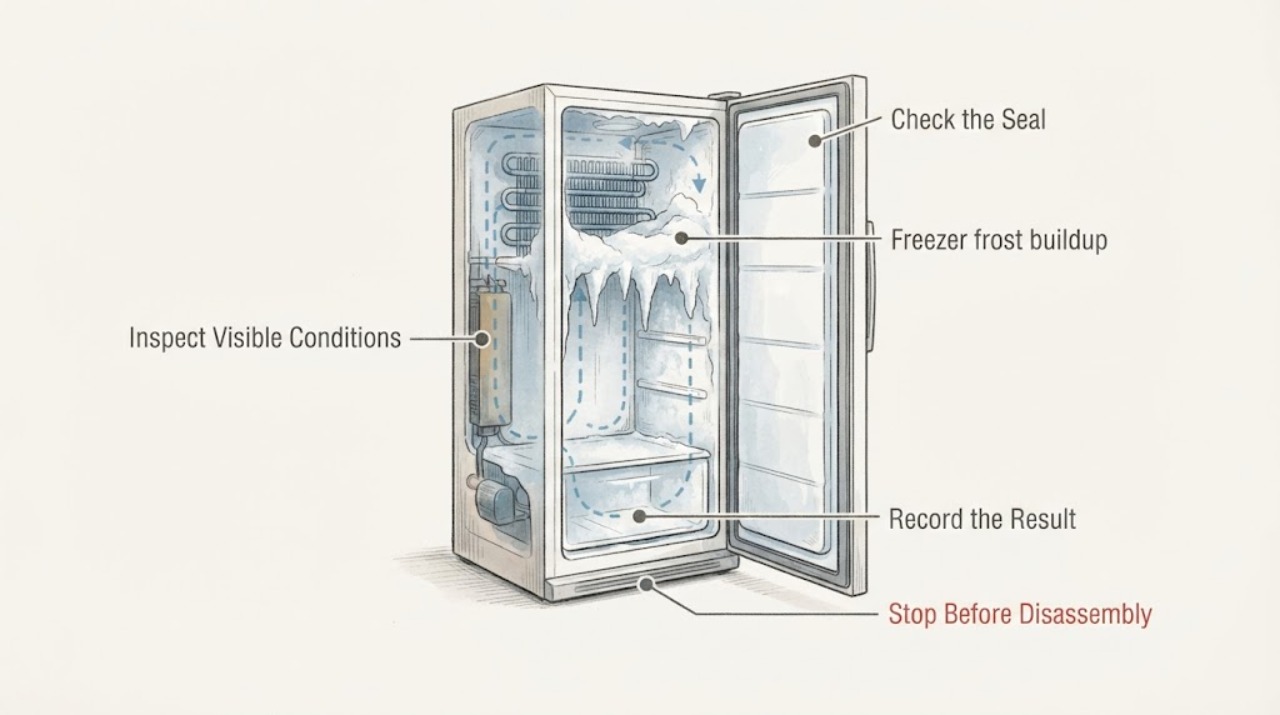 Freezer frost buildup