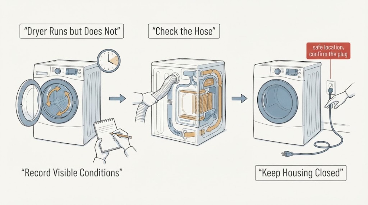 Dryer Runs but Does Not
