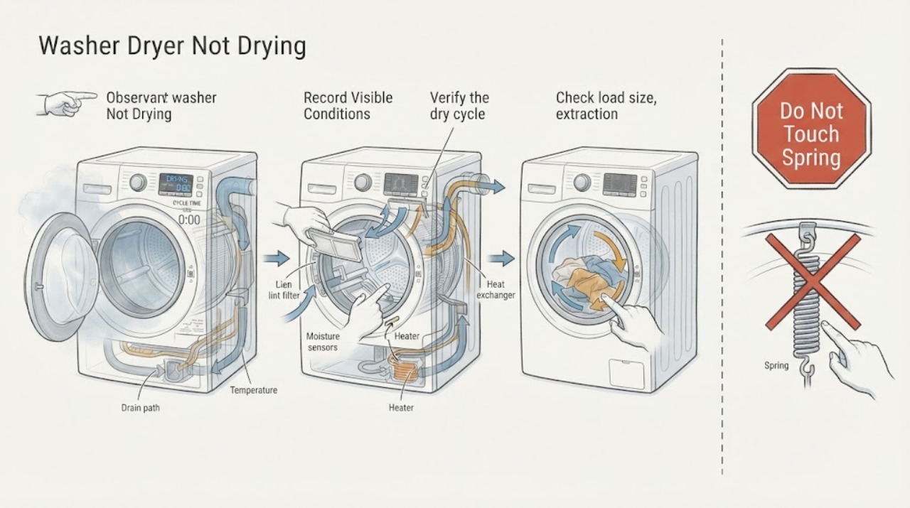 Washer Dryer Not Drying