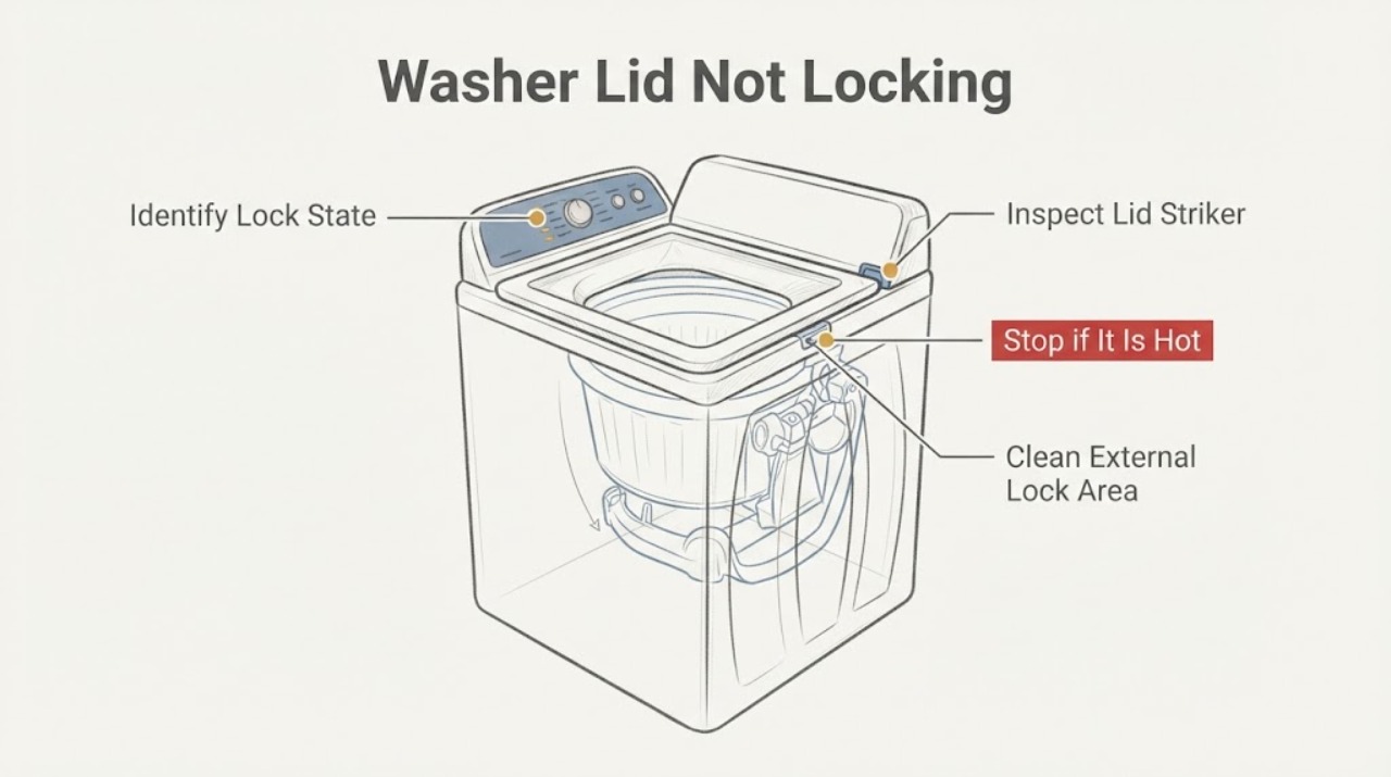 Washer Lid Not Locking