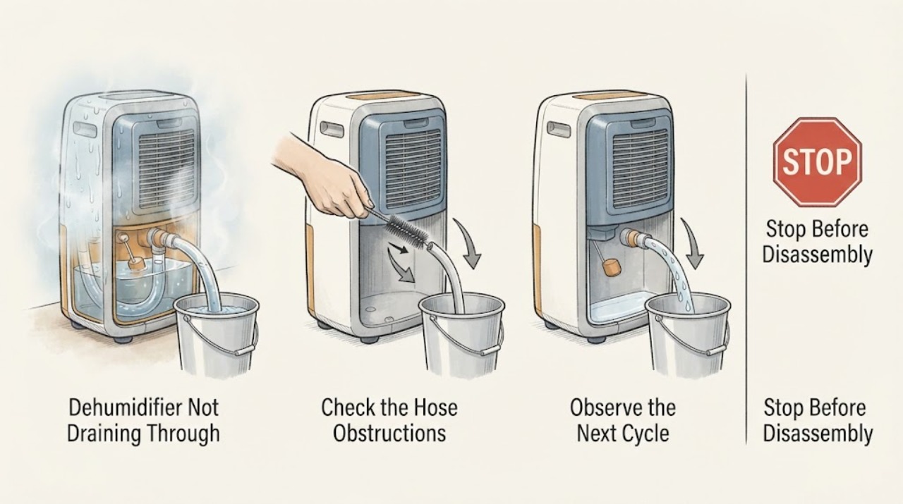 Dehumidifier Not Draining Through
