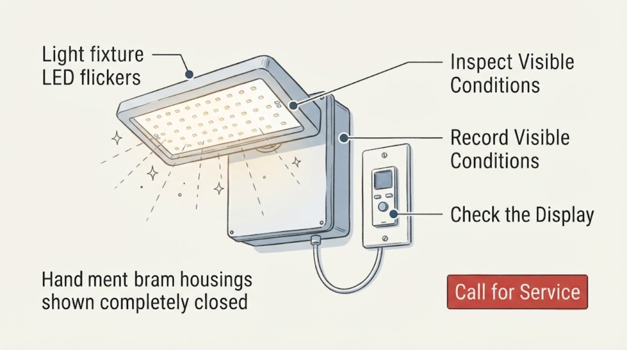 Light fixture LED flickers