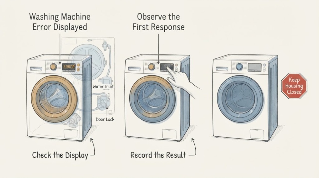 Washing Machine Error Displayed