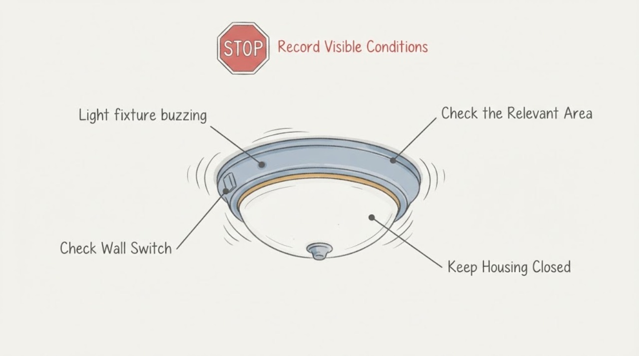 Light fixture buzzing
