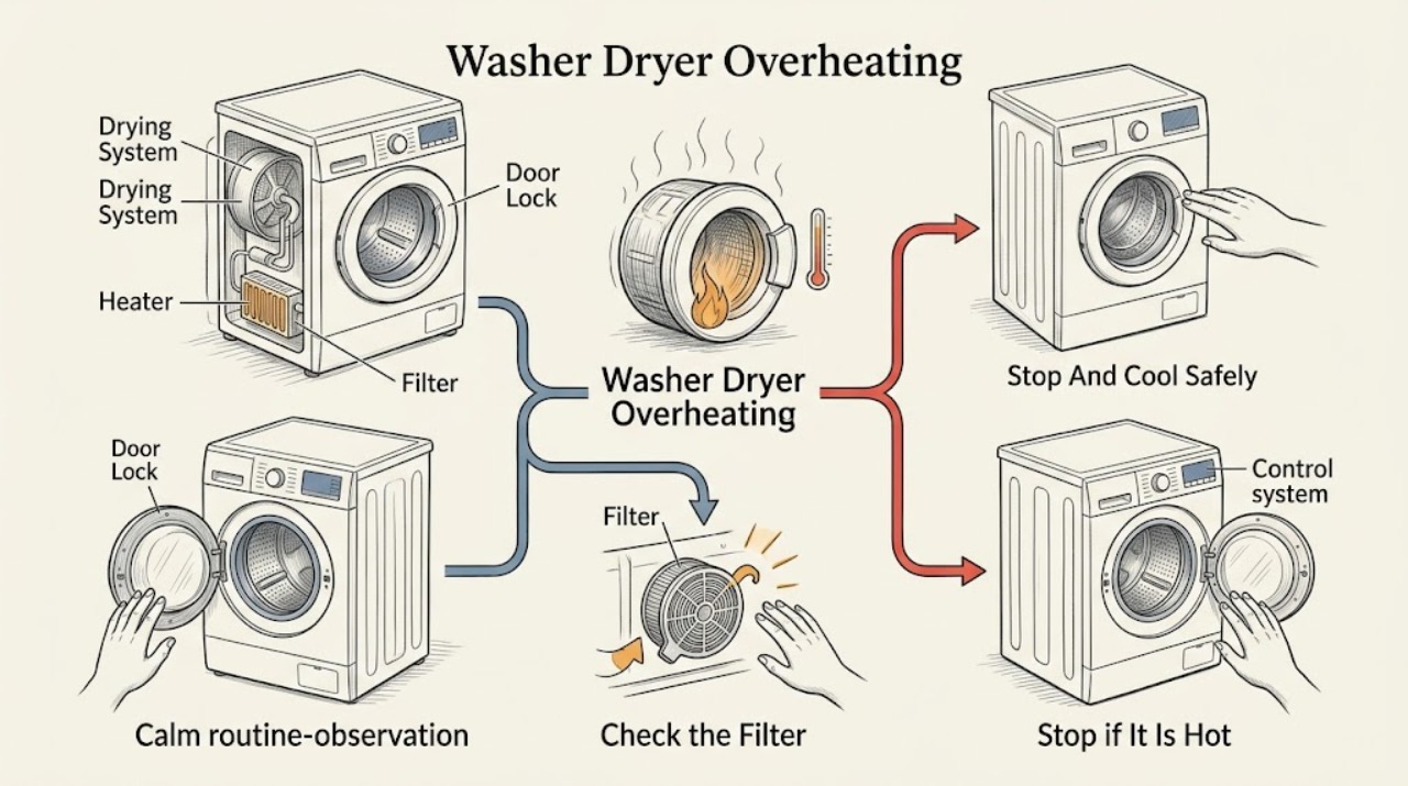 Washer Dryer Overheating