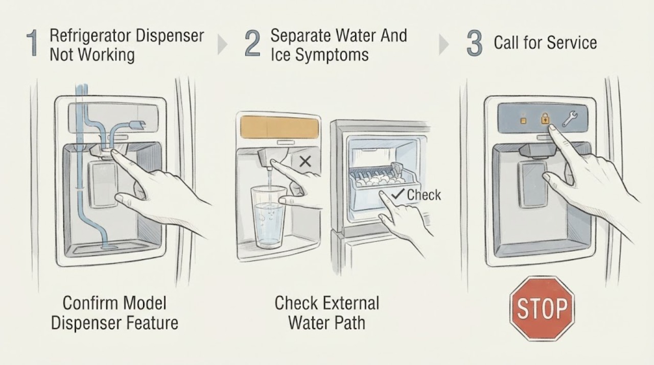Refrigerator Dispenser Not Working