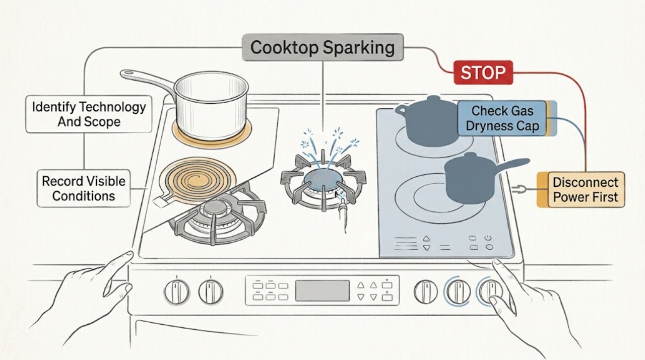Cooktop Sparking