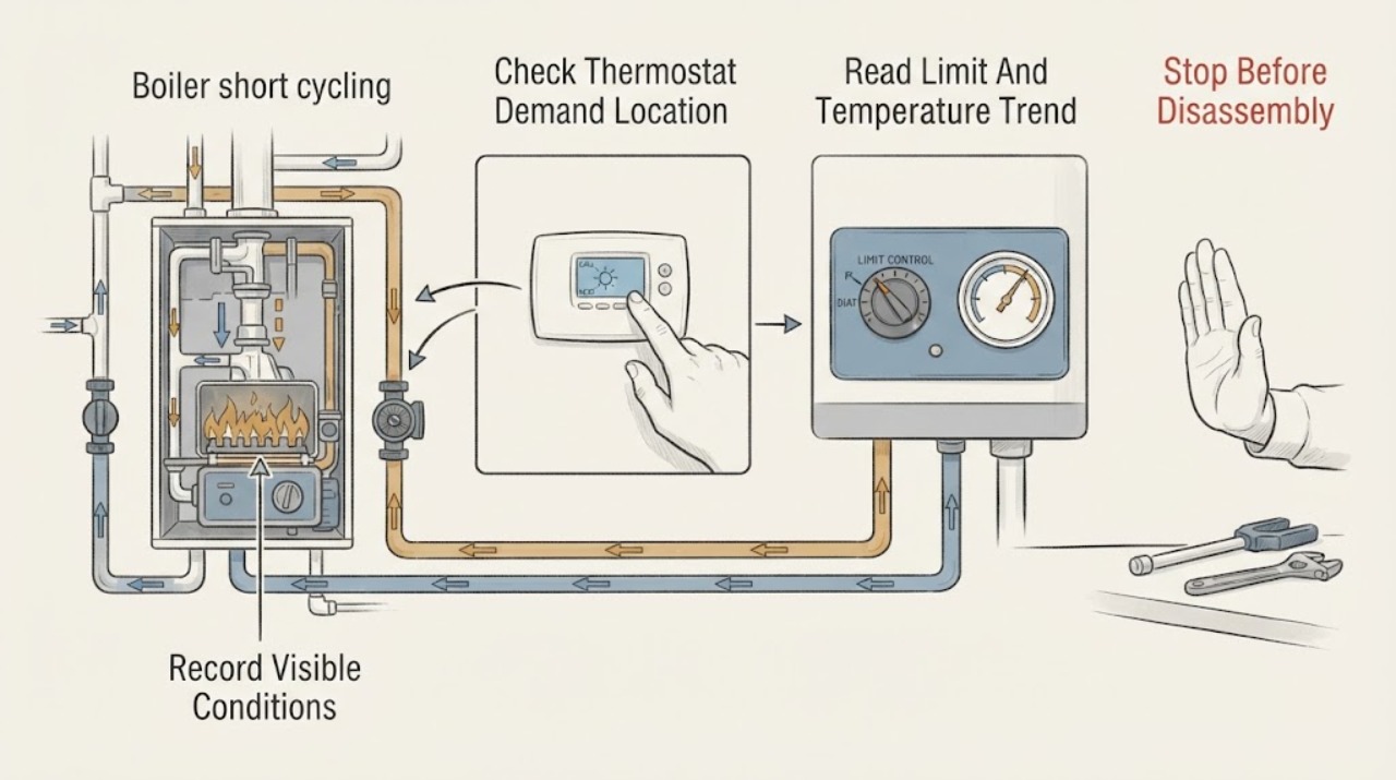 Boiler short cycling