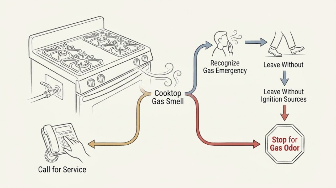 Cooktop Gas Smell