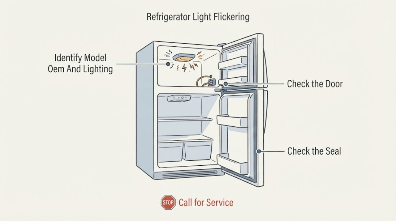 Refrigerator Light Flickering