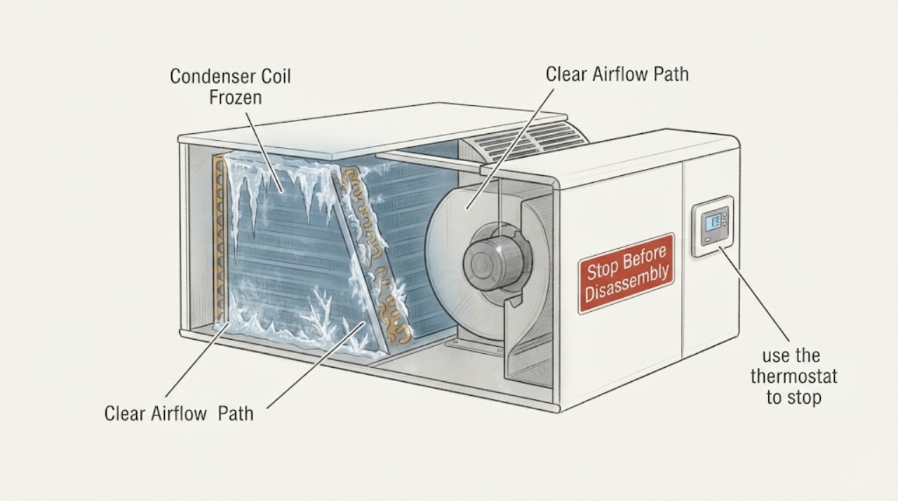 Condenser Coil Frozen