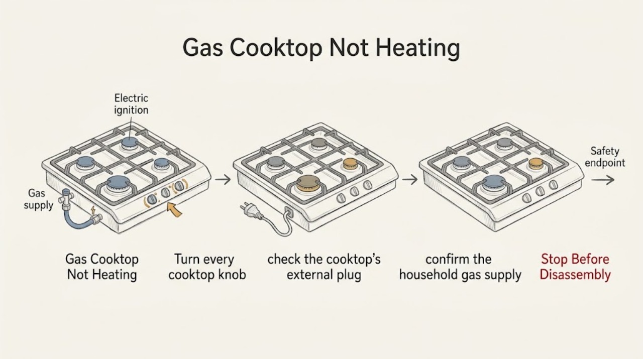 Gas Cooktop Not Heating